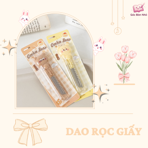 Dao rọc giấy Cookie Bear - Góc Bàn Nhỏ