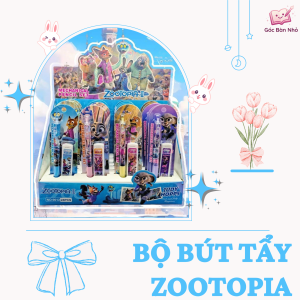 Bộ Bút Tẩy Zootopia